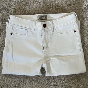 NWOT A&F Crop Jeans with raw edges